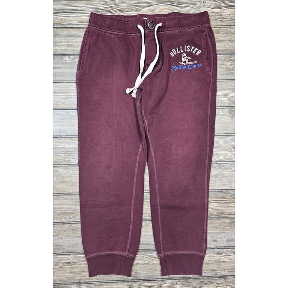 Hollister Other - Hollister Malibu Waves Y2K Sweatpant Joggers Mens Sz Large Maroon Preppy